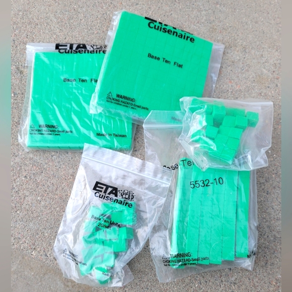 Math Manipulatives-Unifix Cubes, Tens Rods and More! - Picture 13 of 13